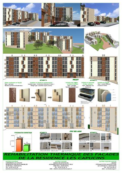 Réhabilitation en isolation par l'extérieur d'une résidence de 200 logements des