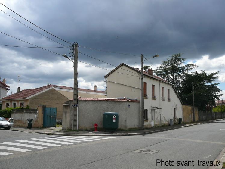 photo de l'existant à l'angle rue des roses/rue Jules Guesde
