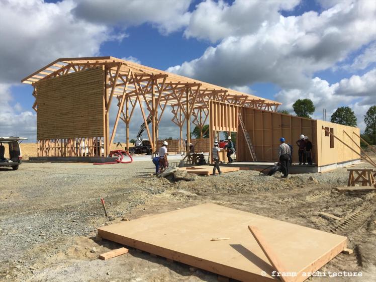 PFB Chantier montage structures bois