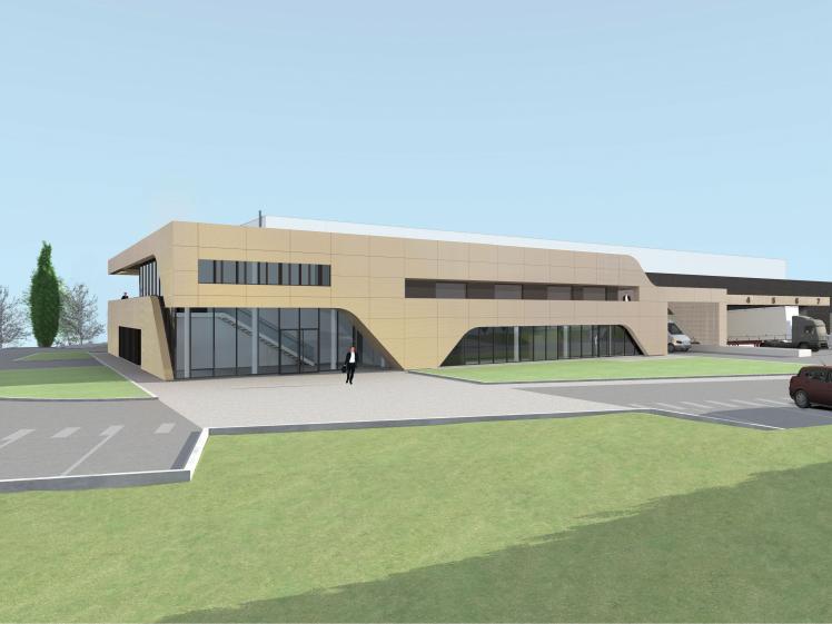 Vue Façade d'entrée - simulation 3D