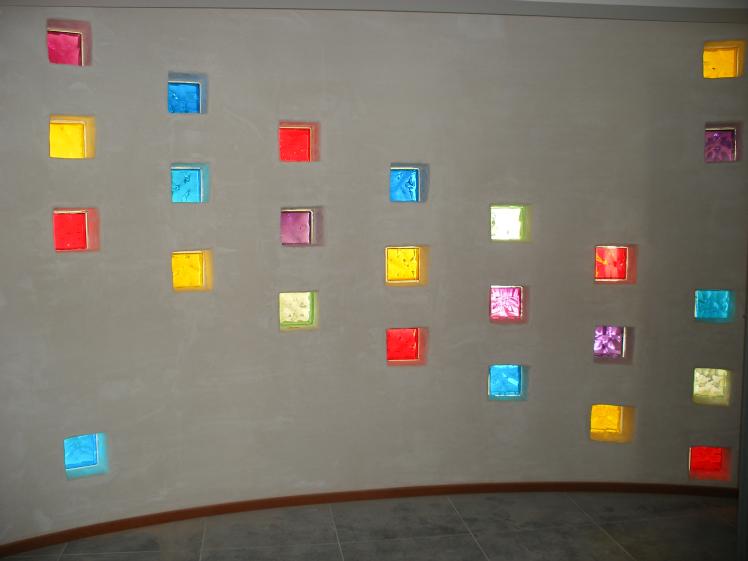 circulation (couloir) avec pavés de verre