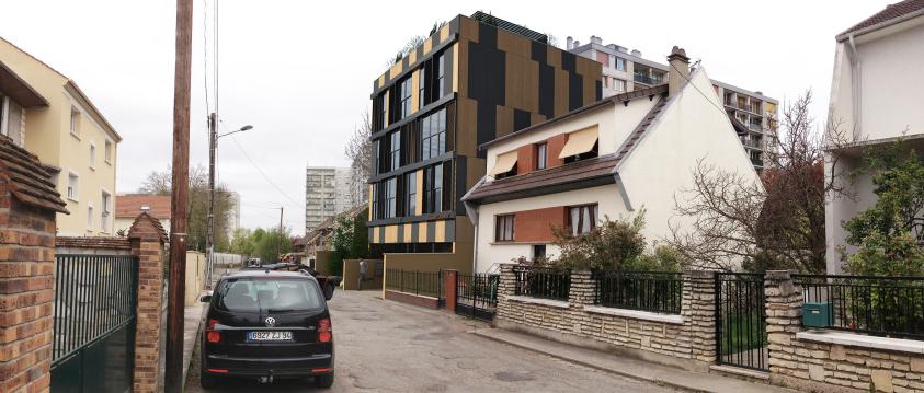 Logements Collectifs à Vitry-sur-seine, Insertion paysagère