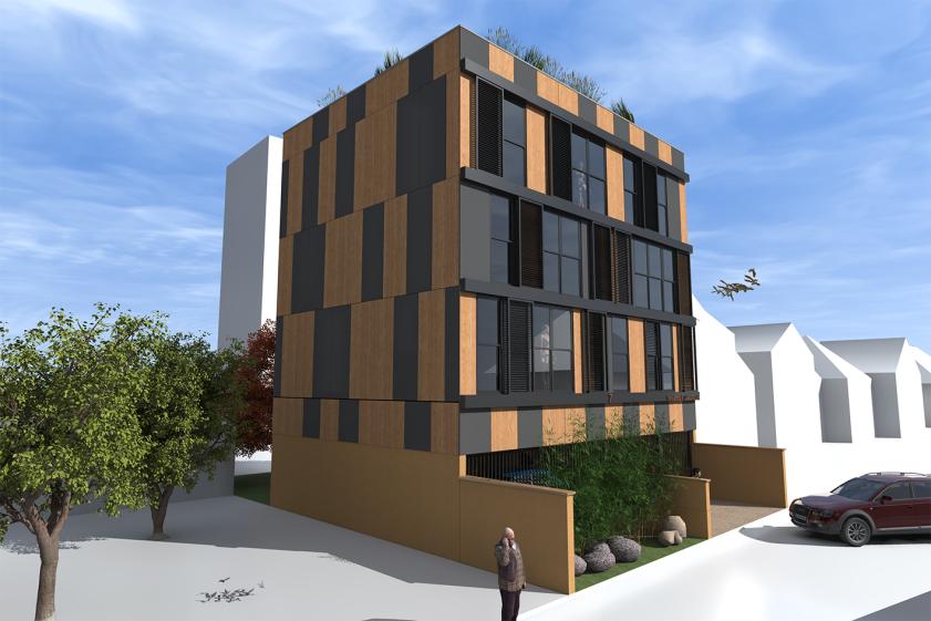 Logements Collectifs à Vitry-sur-seine, Perspective Ouest