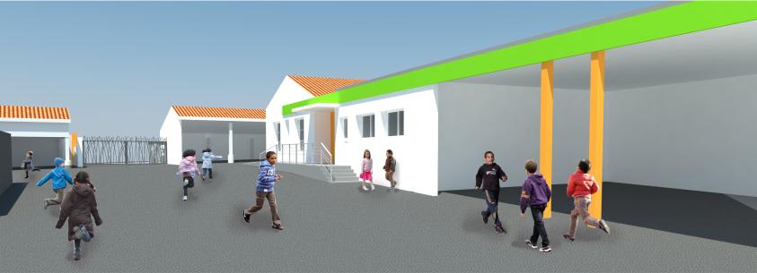 extension sur le nouveau terrain
