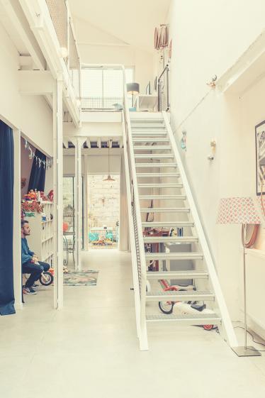 Escalier d'accès à l'espace jour