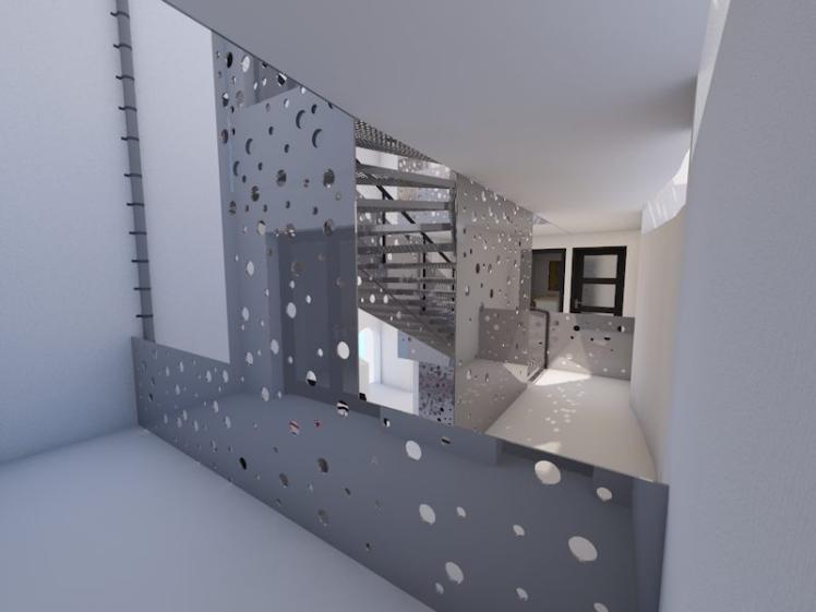  Projet 3D vu de l'entrée Appart B1