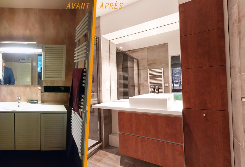 AVANT / APRÈS SALLE DE BAIN