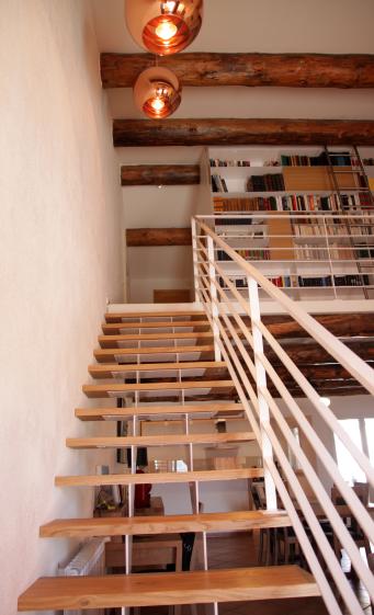 Escalier en métal sur mesure terminé
