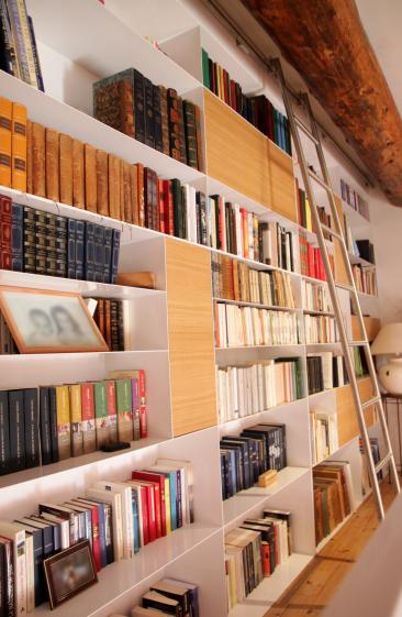 Bibliothèque sur mesure en métal