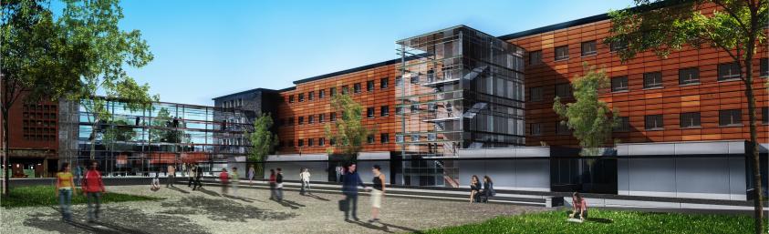 Perspective du concours sur la cour intérieure