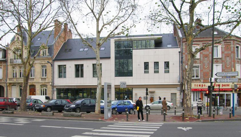 Perception depuis le boulevard Maignan Larivière