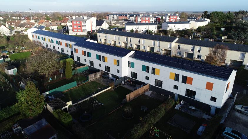 Vue de drone de la façade Sud