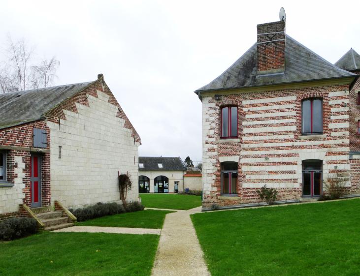 Photographie de l’intervention depuis le prieuré