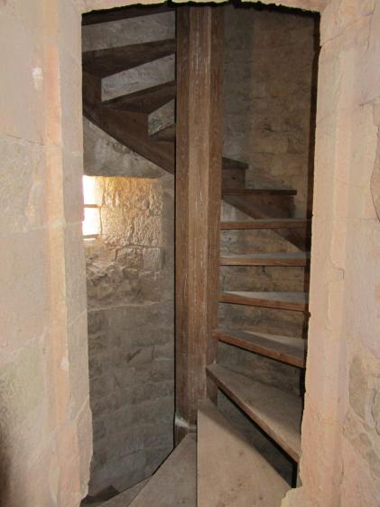 Vue intérieure de la tour d'escalier