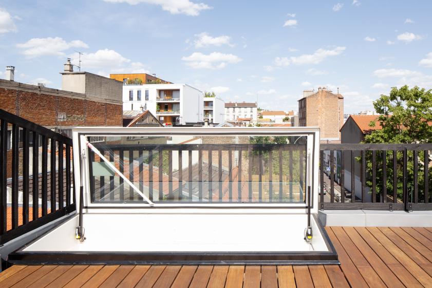 Trappe d'accès terrasse