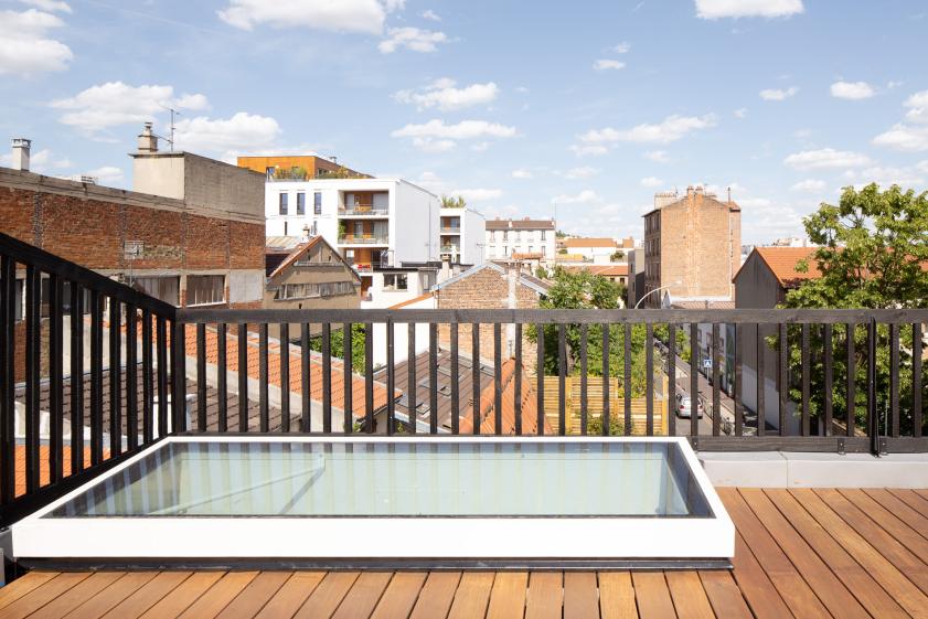 Trappe d'accès terrasse