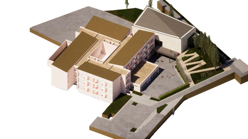 Axonométrie générale - sarl B.FEDELI Architecte