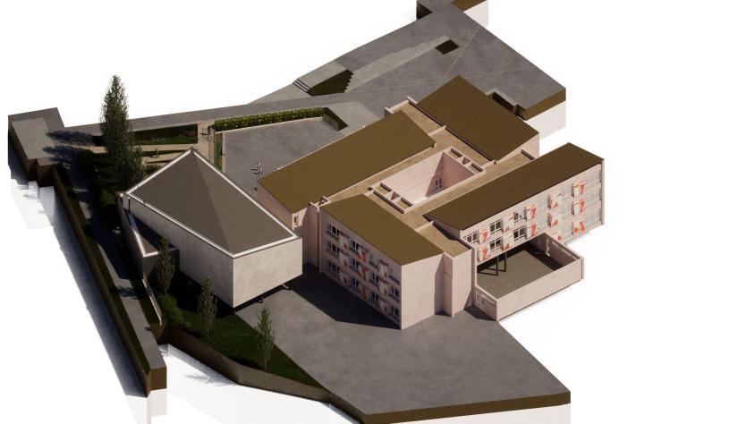Axonométrie générale 2 - sarl B.FEDELI Architecte