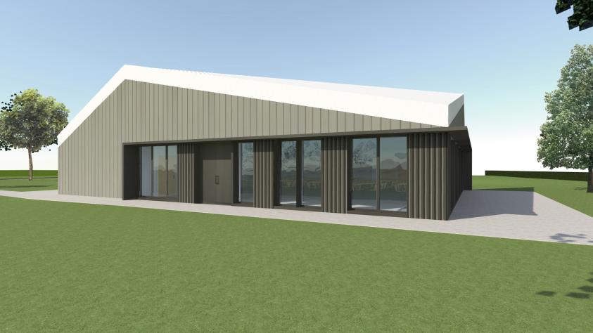 Perspective projet sur salle commune