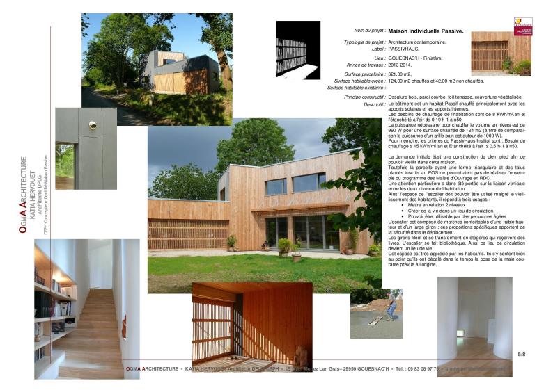 Habitat : Maison individuelle Passive.