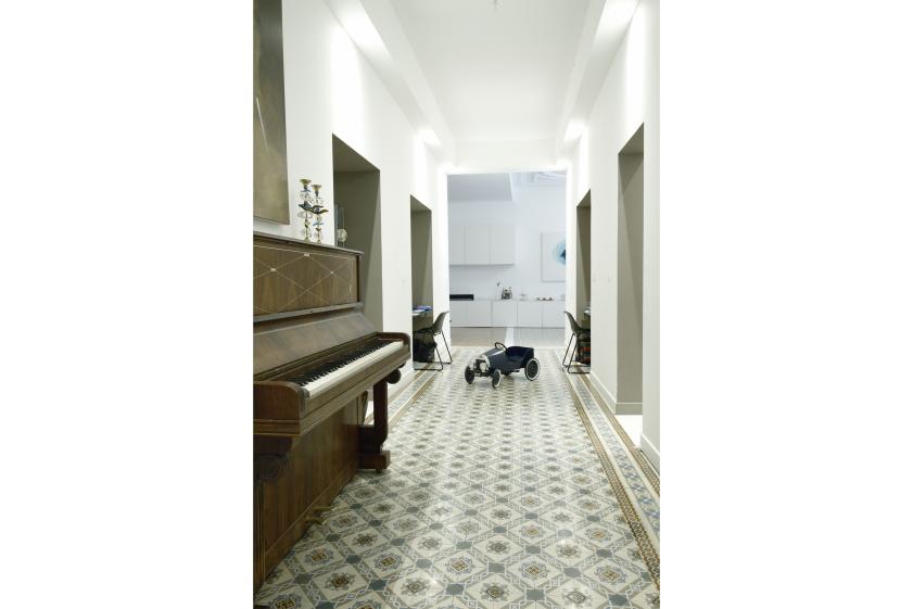 Restructuration d'un appartement familial de 170m² - Vue du hall