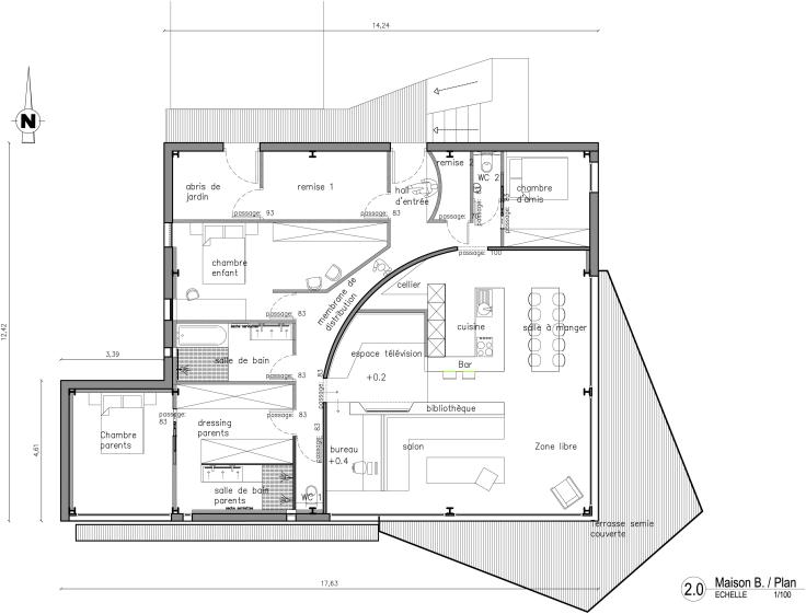 Plan du niveau unique du projet.