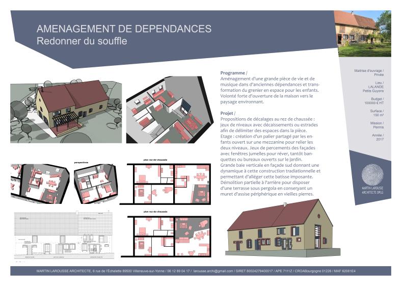 Rénovation longère Lalande