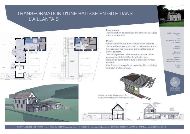 Extension et rénovation d'une habitation en ruine