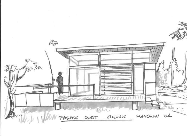 Maison de week end Dessin d'Esquisse