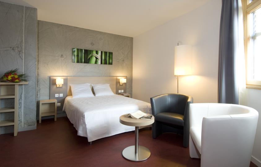 Vue d'une chambre de la Maison des Parents. © B. Pilia