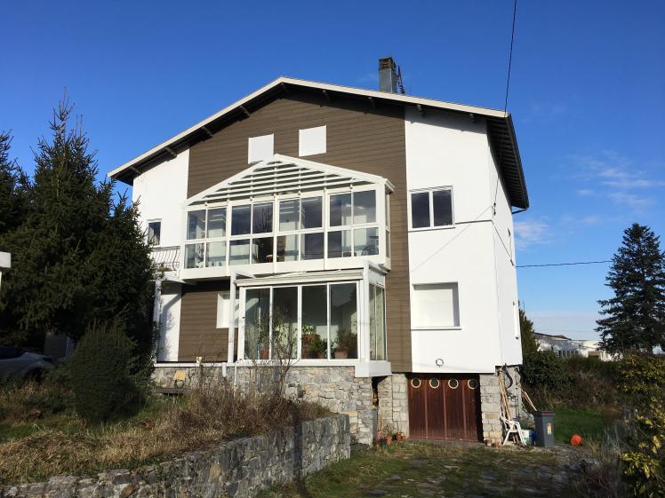 Façade Sud après travaux d'isolation par l'extérieur