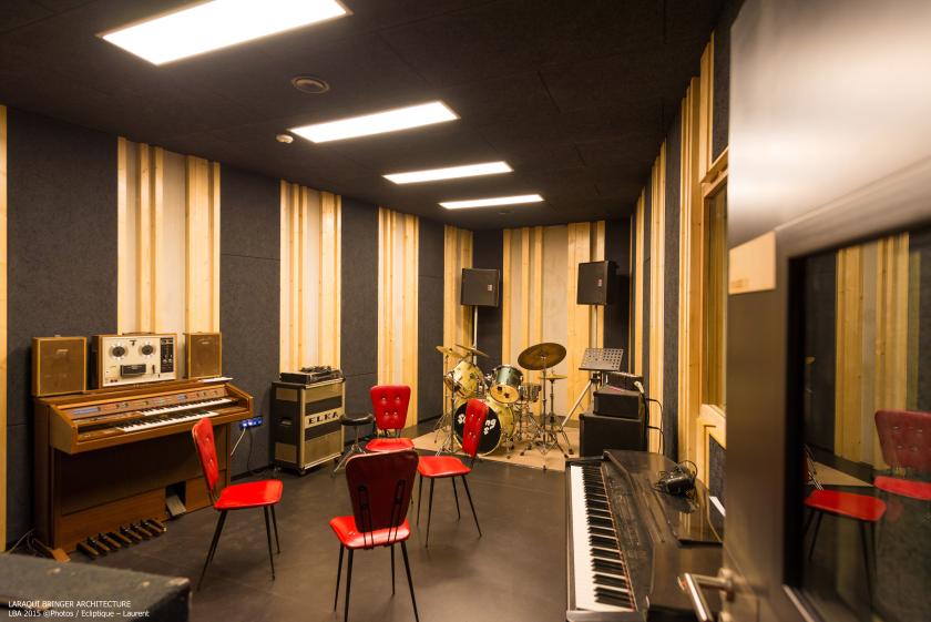 Sous-sol - Studios de répétition © Photos : Ecliptique – Laurent Thion