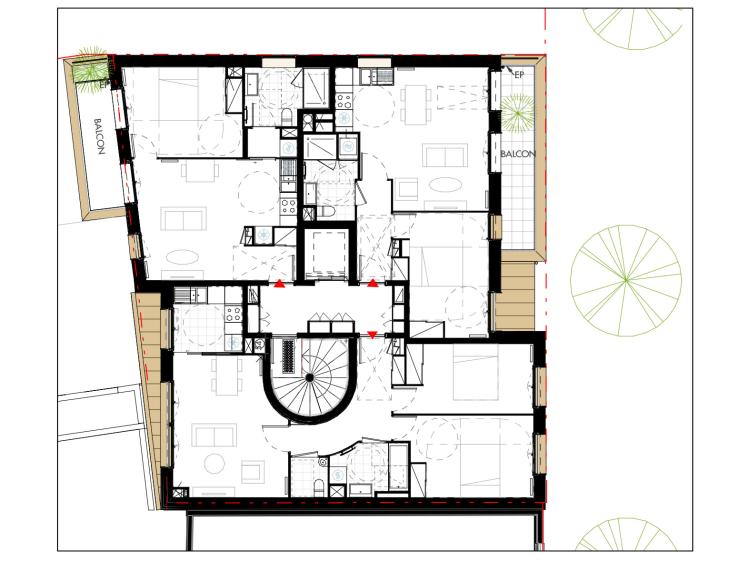 Plan d'étage courant