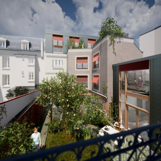 Vue de la cour intérieure