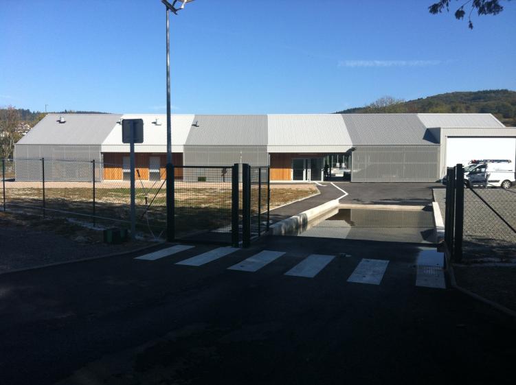 Vue de l'entrée du site