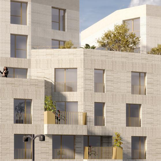 27 logements collectifs et commerce
