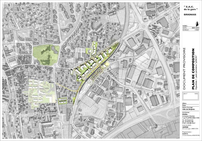 ZAC de la Gare - Etude pré-opérationnelle de création de ZAC - Civita