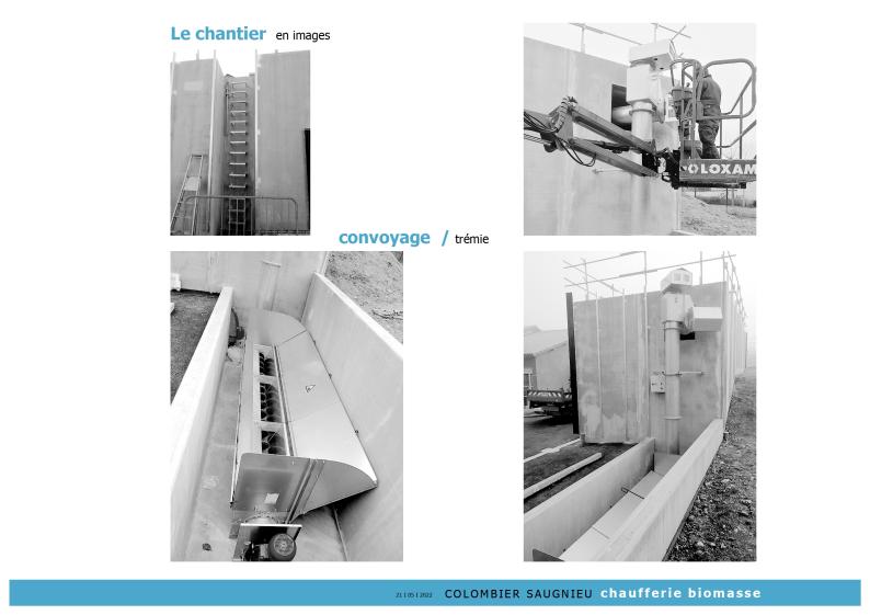 le Chantier - Chaufferie biomasse à Colombier Saugnieu