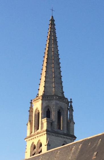 Clocher de l'église Sainte-Madeleine à Vendôme (17/01/2017)