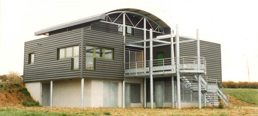 Construction base nautique - façades Nord & Ouest (06/1995)