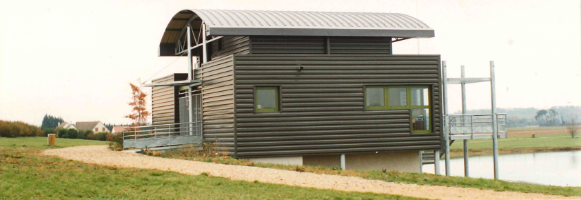 Construction base nautique - façade Nord (06/1995)