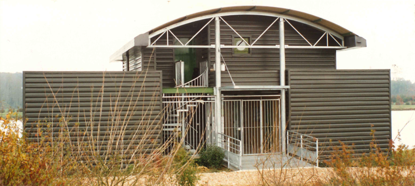 Construction base nautique - façade Est (06/1995)