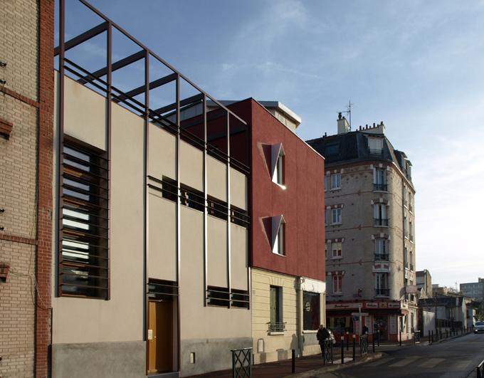 Vue des 2 maisons bd National
