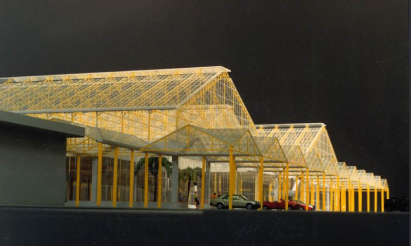 Halle Plantassistance - Maquette du projet d'ensemble