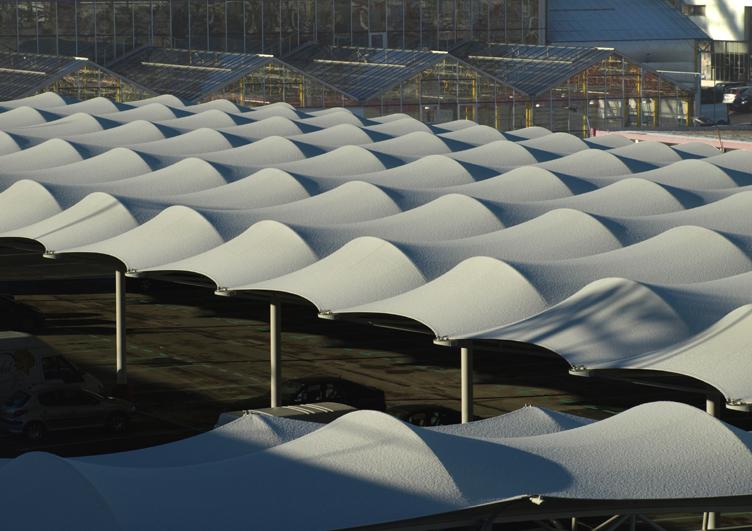 Parking couvert - Couverture textile