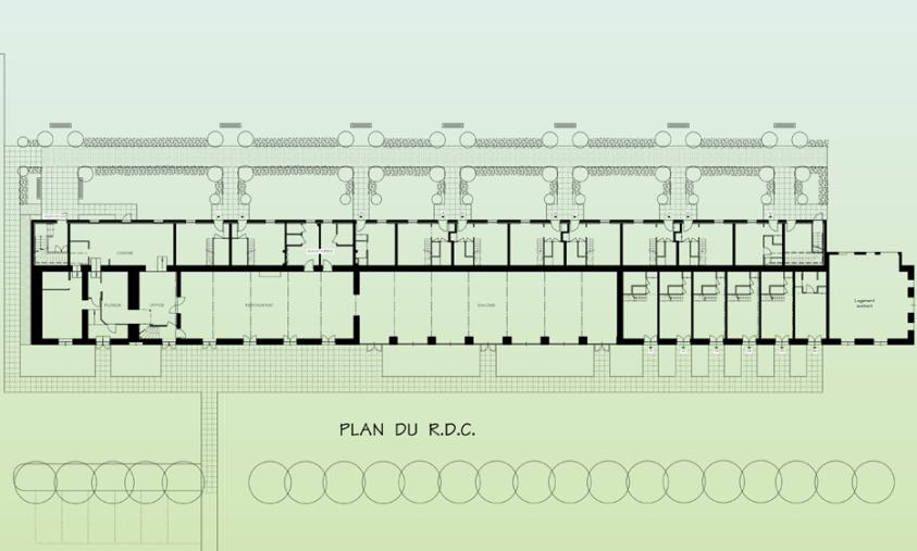 Château du Broutel - Plan du RdC