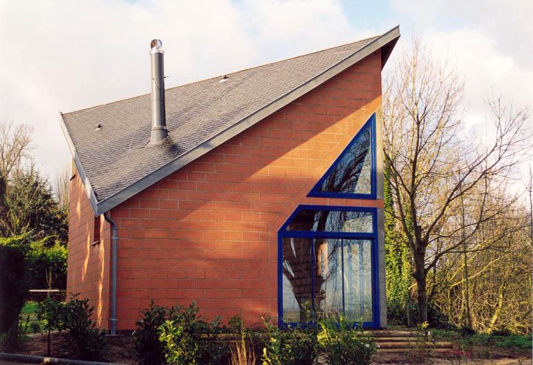 Maison St Valery-sur-Somme - Faîtage sur la diagonale et incliné