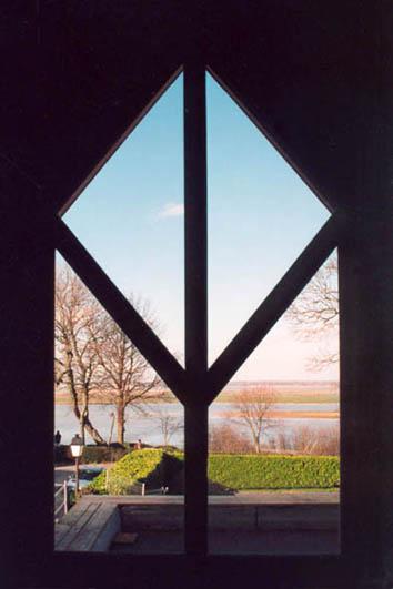 Maison en quartier historique - Fenêtre de la chambre sur la Baie de Somme