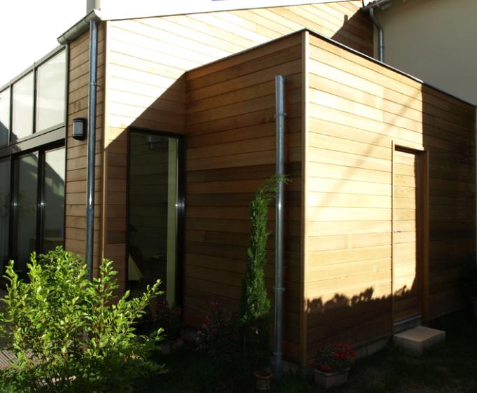 Façade jardin - bardage Red Cedar