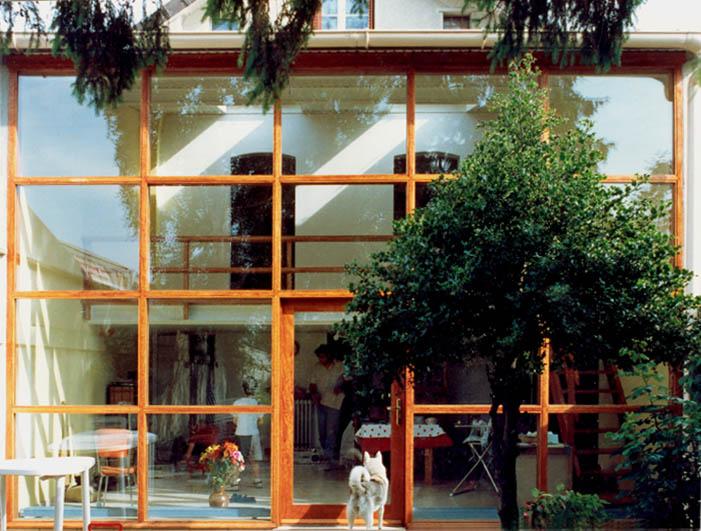 Maison Richard Ojalvo - Façade bois en Doussié